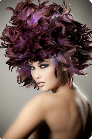 purple vogue fashion photography