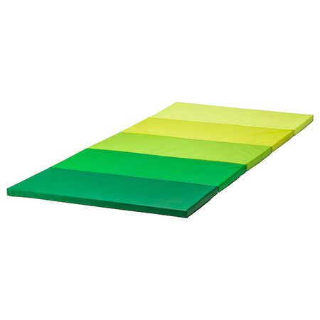 PLUFSIG Folding gym mat - green - IKEA