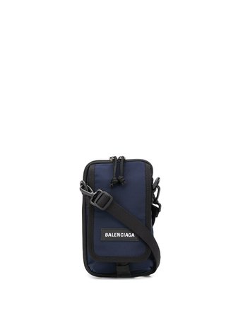 Balenciaga Logo Patch Messenger Bag 5933299WBC5 Blue | Farfetch