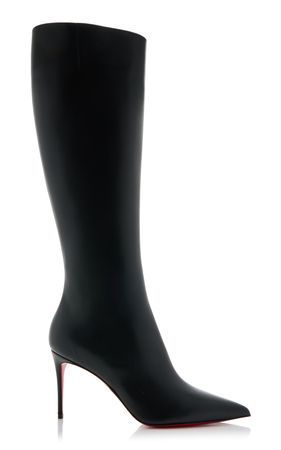 Kate 85mm Leather Knee Boots By Christian Louboutin | Moda Operandi