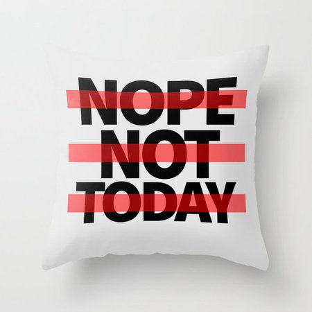 Nope Throw Pillow by daniac | Society6