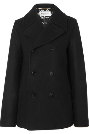 SAINT LAURENT | Double-breasted wool coat | NET-A-PORTER.COM
