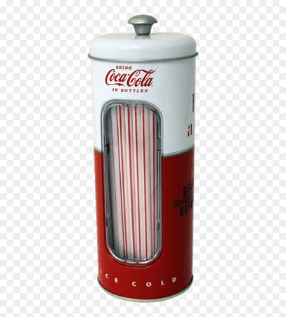 Coca Cola Straw Holder - Retro