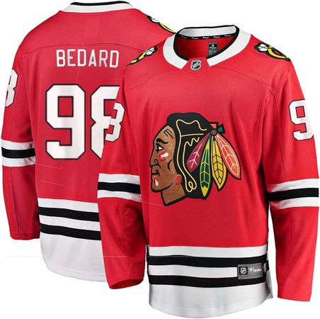 Amazon.com: Fanatics Youth Connor Bedard Chicago Blackhawks Home Red Breakaway Jersey Youth Size L/XL : Sports & Outdoors