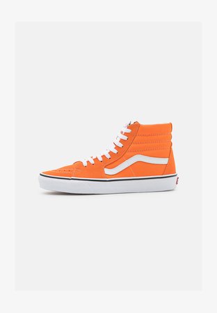 Vans SK8-HI UNISEX - Sneakers hoog - orange tiger/true white/oranje - Zalando.nl