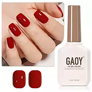 Amazon.com : GAOY Ruby Red Gel Nail Polish, 16ml Soak Off UV Light Cure Gel Polish for Nail Art DIY Manicure at Home, Color 1154 : Beauty & Personal Care