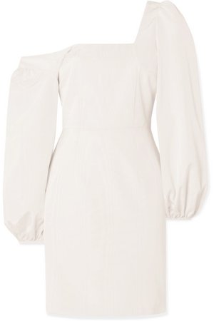Racil | One-shoulder cotton-blend moiré mini dress | NET-A-PORTER.COM