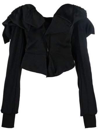 Vivienne Westwood off-shoulder deconstructed blouse - FARFETCH