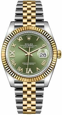 Rolex Datejust 36 Olive Green Dial Midsize Watch 126233-GRNRJ | eBay