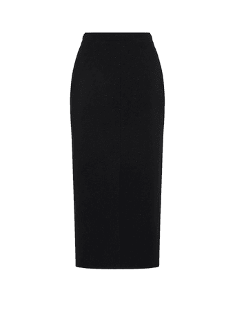 black tweed skirt