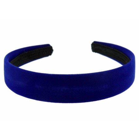 aliceband - königsblau Samt-Flock 2,5cm Schulmädchen Damen Stirnband hairband aliceband