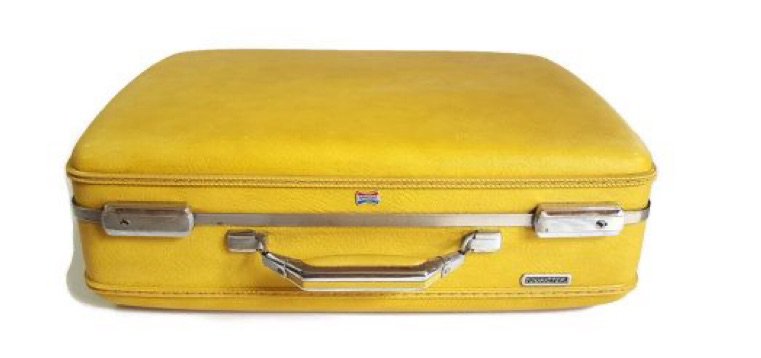 yellow suitcase