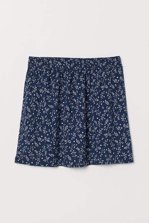 Patterned Skirt - Blue