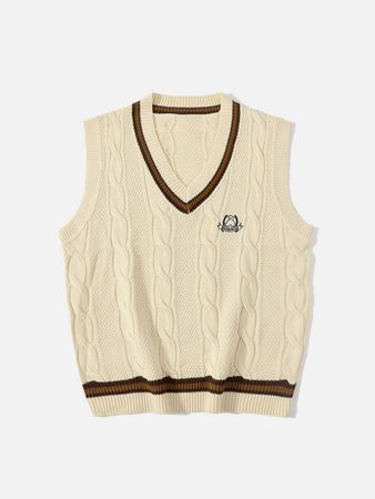 Vintage Preppy Style Knit Sweater Vest – Yugen Theory