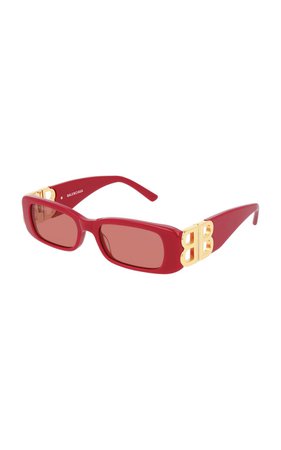 Dynasty Square-Frame Acetate Sunglasses by Balenciaga | Moda Operandi