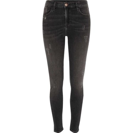 Black Amelie distressed super skinny jeans - Jeans - Sale - women