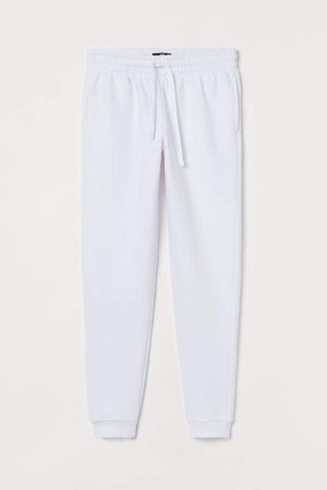 Regular Fit Sweatpants - White