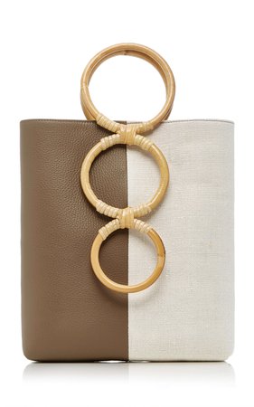 Petra Mini Leather Tote Bag With Bamboo Handles by Carolina Santo Domingo | Moda Operandi