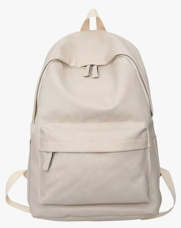 aesthetic PU leather backpack