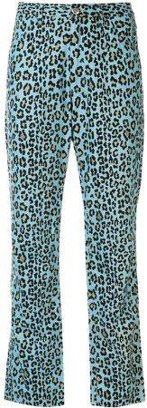 Pre-Owned leopard print trousers