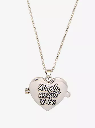 The Nightmare Before Christmas Simply Meant To Be Locket Necklace