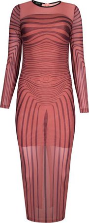 Jean Paul Gaultier Spring 1996 Trompe L'oeil Cyber Gown Dress | EL CYCER