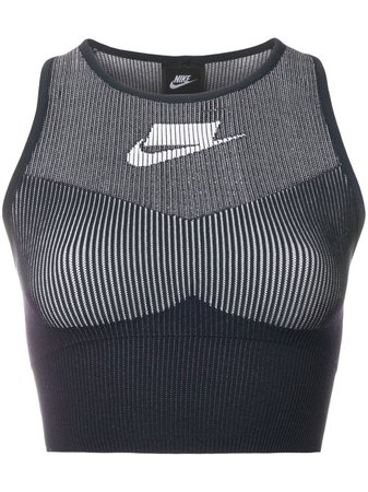 Nike Top Cropped Com Logo - Farfetch