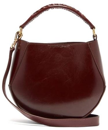 Corsa Mini Leather Tote Bag - Womens - Burgundy