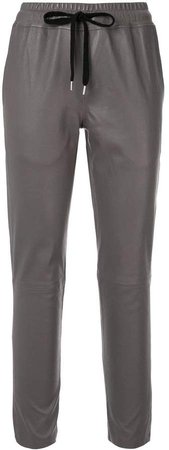 drawstring-waist slouchy trousers