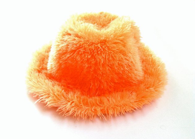 RSRVD 4 Kathy // 90's Neon Orange Fuzzy Hat | Etsy