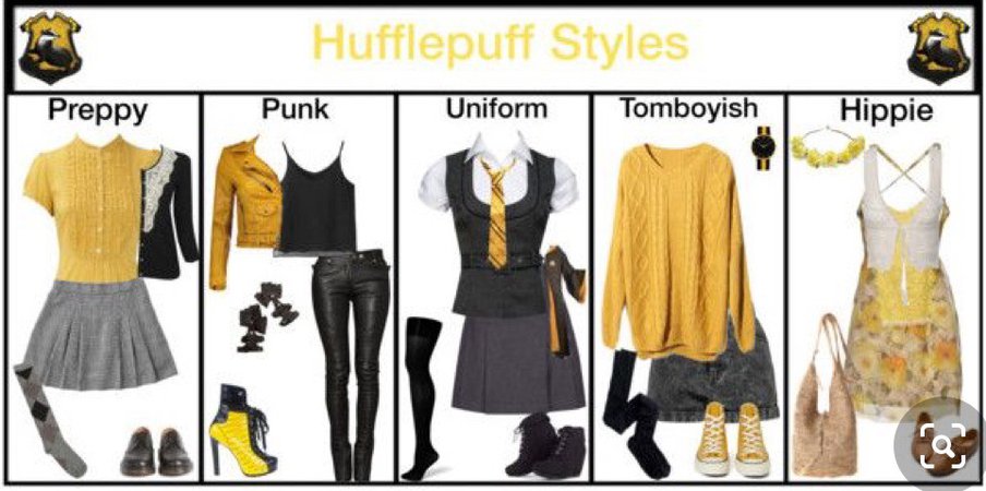 Hufflepuff Styles- Created by @elmoakepoke on Polyvore