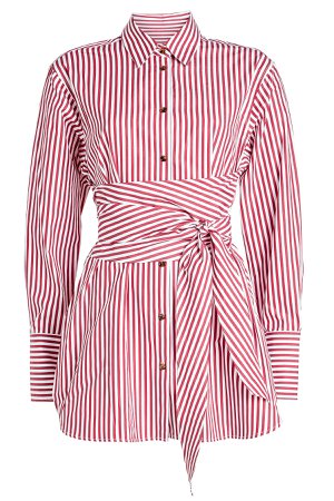 Bianca Striped Cotton Shirt Gr. S