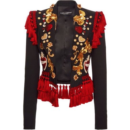 Dolce & Gabbana Embellished Tassel Detail Jacket