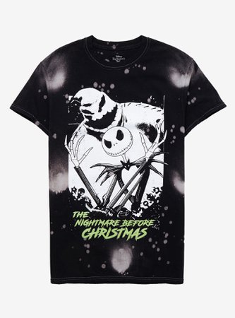 The Nightmare Before Christmas Oogie Boogie & Jack Skellington Tie-Dye T-Shirt