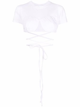 Jacquemus Wraparound Cropped T-shirt