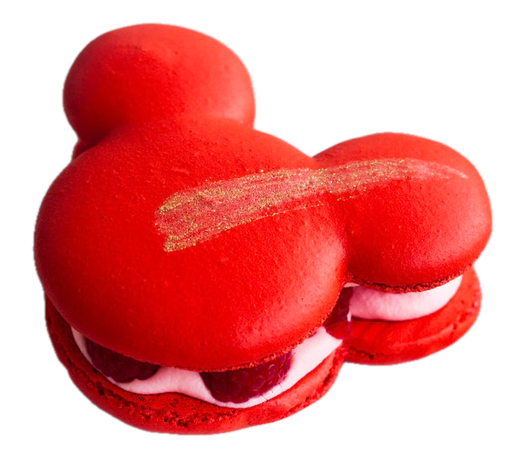 Mickey Mouse raspberry macaron