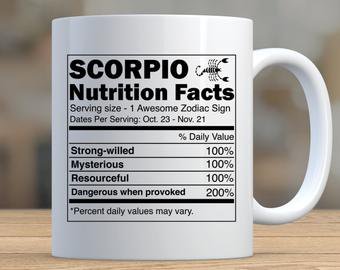 Scorpio Coffee Mug Scorpio Zodiac Mug Scorpio Gift Scorpio | Etsy