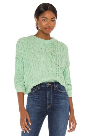 Free People On Your Side Pullover in Mountain Spring | REVOLVE