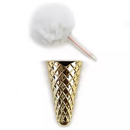 Magnetic Pen Cup with PomPom Pen Gold - Locker Style : Target