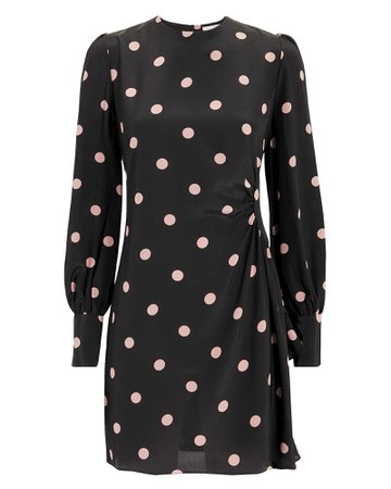 Unbridled Pink & Black Polka Dot Mini Dress | Zimmermann
