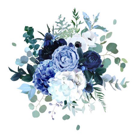 navy blue flowers - Google Search
