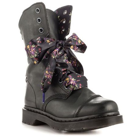 Doc Martens Floral Leather Boots