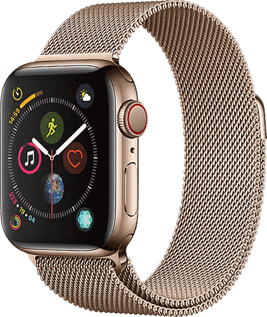 Apple Watch Series 4 with Milanese Loop and Stainless Steel case