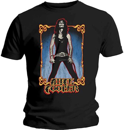 Amazon.com: Alice Cooper Men's Whip Slim Fit T-Shirt Large Black: Clothing