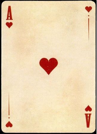 ace heart valentines day aesthetic card vintage