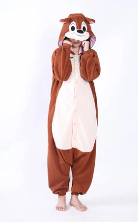 [wiki's store]New designer adult unisex Halloween Chipmunk Animal Pajamas Fleece Pyjama Sleepwear Onesie S XL|adult animal pajamas|onesie pyjamashalloween pajamas - AliExpress