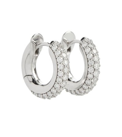 Spinelli Kilcollin - Macro Hoop 18kt gold earrings with diamonds | Mytheresa