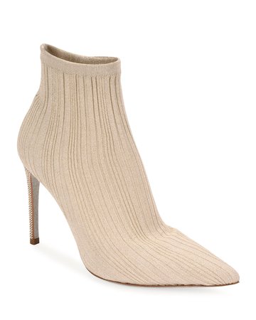 Rene Caovilla Knit Sock Booties | Neiman Marcus