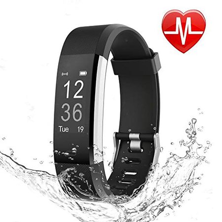 Amazon.com : LETSCOM Fitness Tracker HR, Activity Tracker Watch with Heart Rate Monitor, Waterproof Smart Fitness Band with Step Counter, Calorie Counter, Pedometer Watch for Kids Women and Men : Sports & Outdoors