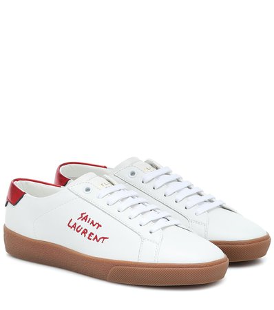 Court Classic Leather Sneakers - Saint Laurent | Mytheresa